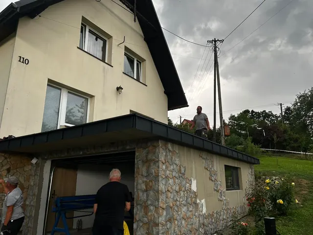 Dach płaski - realizacja TM Dachy-Daszki 1
