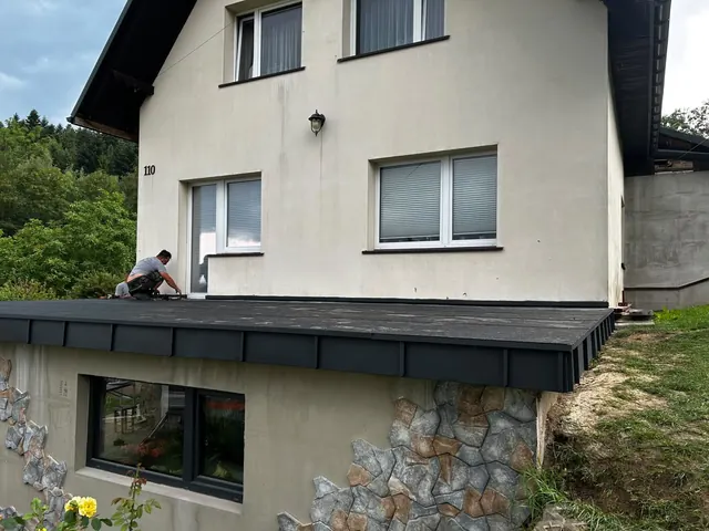 Dach płaski - realizacja TM Dachy-Daszki 3