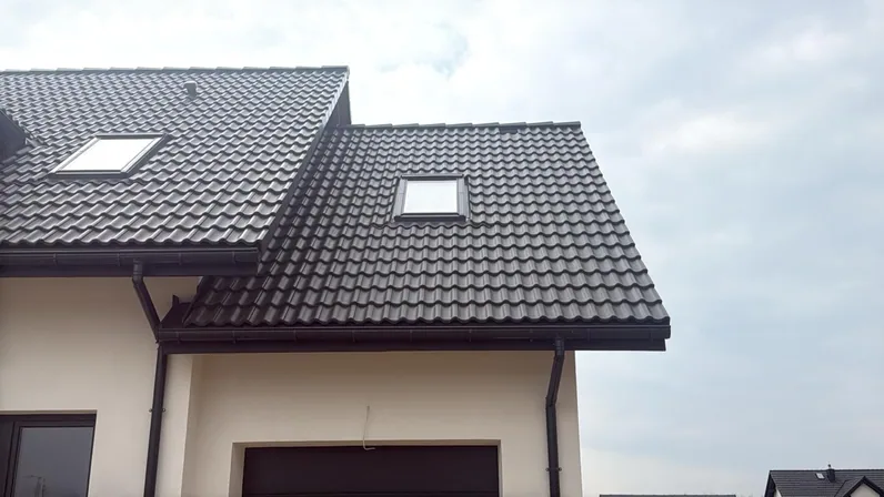 Dachówka ceramiczna z oknami połaciowymi - realizacja TM Dachy-Daszki